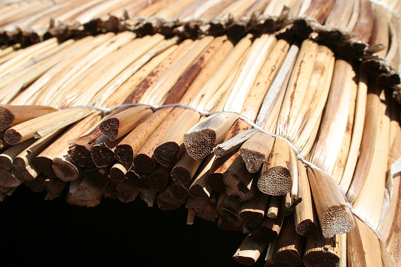 Rafal i Beatka-144.JPG - Tak budują domostwa. Co ciekawe, czasem można zobaczyć jak przenoszą taki domek z miejsca na miejsce. Potrzeba do tego dwóch osób. ;) (Zdjęcie: Beatka i Rafał)